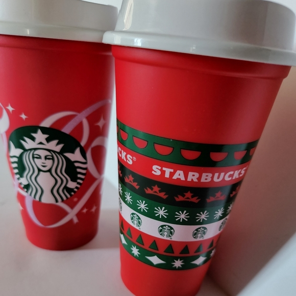 Set of 2 Starbucks Travel Cups Size Grande - Picture 2 of 9